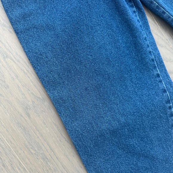 Sea New York Marble Denim Ruffle Button Front Jumpsuit - Size 2 - Picture 6 of 11